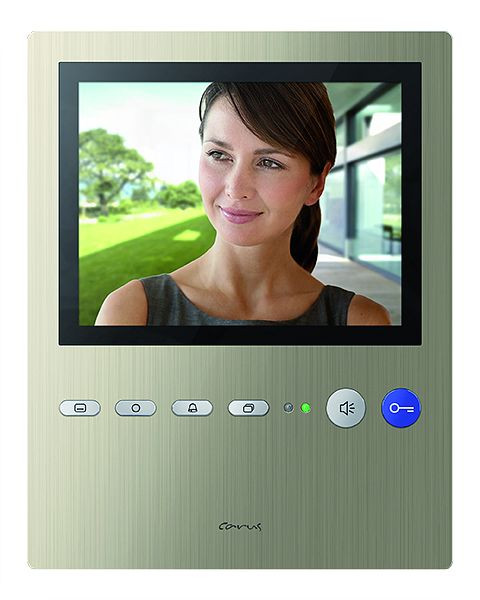 TCS video binnenstation voor handsfree serie Carus PENTA, opbouw champagne, CAI2300-0152
