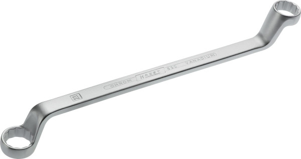 Hazet dubbele ringsleutel, buiten dubbel zeskant profiel, 21 x 23 mm, 630-21X23
