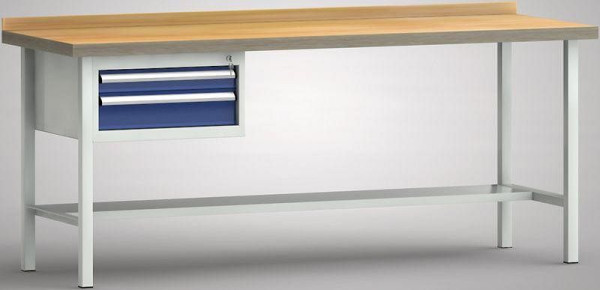 KLW standaard werkbank - 2000 x 700 x 840 mm L x D x H, WS102N-2000M40-E7020