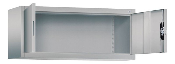 C+P bovenkast Acurado, H500xB1200xD400mm, kleur: wit aluminium, verzonken handgreep, 9464-000 S10149