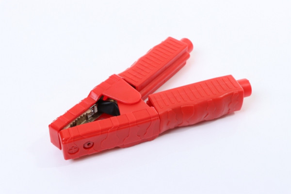 ELMAG paalklem (rood+) - volledig geïsoleerd, incl. 500A zekering, 1000 A, L = 195 mm, 57072