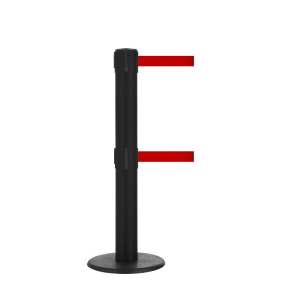 Stein HGS HGS personengeleidingssysteem -P-Line Brace Duo-, zwart, rood / 2 x 9 m / 50 mm, met veiligheidsslot (zelfontgrendelend), 37694-01-2