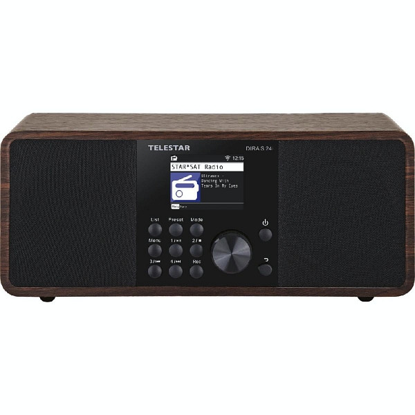 TELESTAR DIRA S 24i digitale radio, DAB+/FM, internetradio, geluidsprocessor, DSP, USB-muziekspeler, Bluetooth, TFT LCD-kleurendisplay, 30-200-01