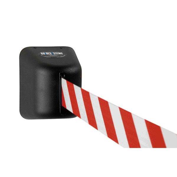 Stein HGS HGS wandbandcassette -P-Line Future-, rood/wit diagonaal (gearceerd), om vast te schroeven, bandlengte: 5 m, 12852-1301
