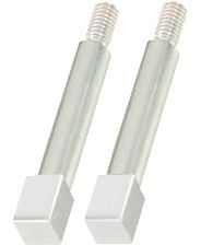 KS Tools vierkante adapter, 10 mm, verpakking van 2, verchroomd, 450.0187
