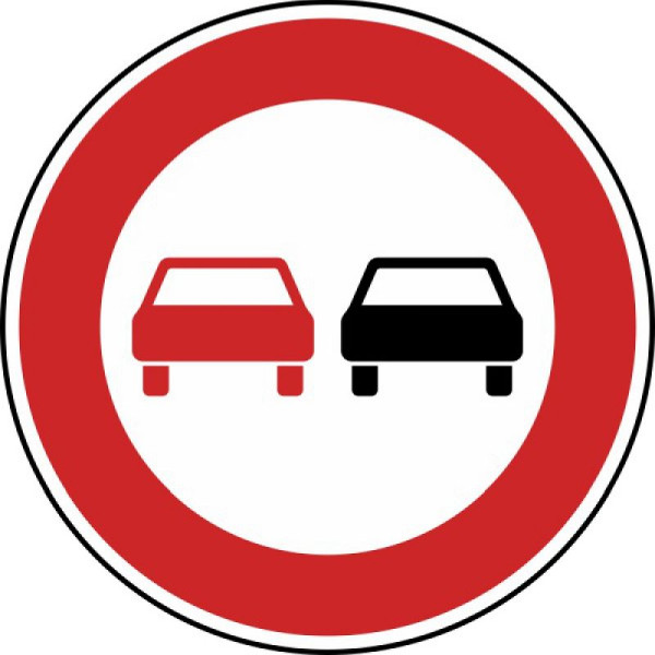 Stein HGS HGS inhaalverbod voor motorvoertuigen van alle typen nr. 276, 600 mm /RA2/vlakke vorm 3 mm, 276-223