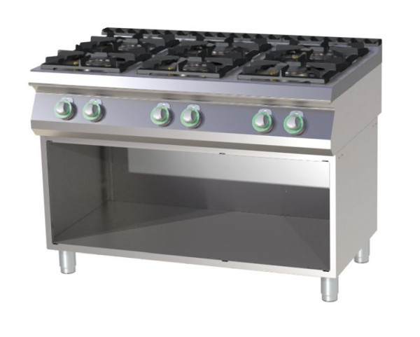 RM Thermik Serie 700, gasfornuis met onderstel, 1200x730x900 mm, SP-7120G