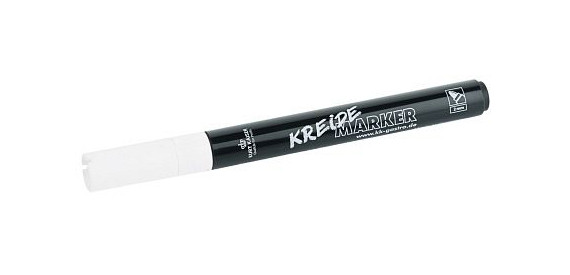 Contacto krijtstift, wit 2 mm rond, 7701/020