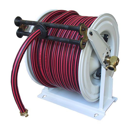 Ebinger slanghaspel OSM 710, max. 15bar/90 °C, 40m - 3/4" rubberen slang ET, 1.710.135
