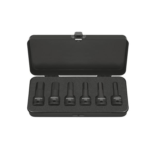 MATADOR set elektrische schroevendraaierbits, binnenzeskant, 12,5 (1/2): 6 - 17 mm, 7478 9001