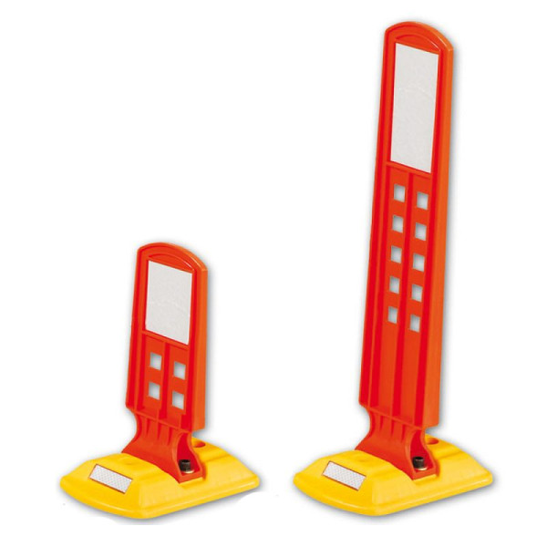 Stein HGS HGS visueel bord met reflecterende strips, 600 mm /PE (polyethyleen), 12873