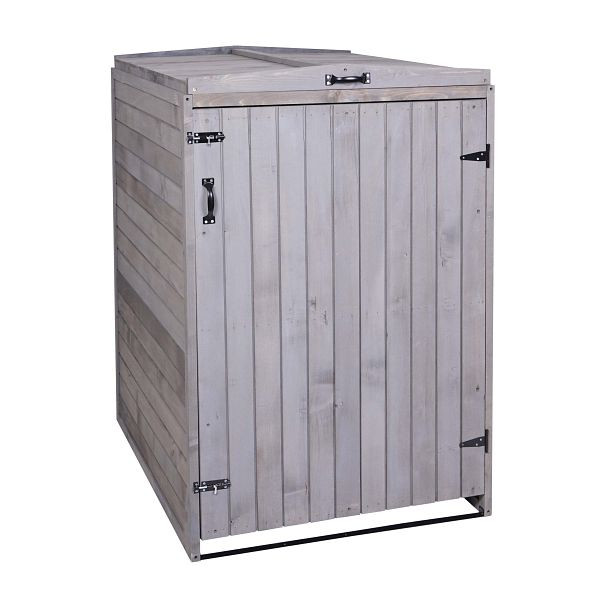 Mendler XL 1-/2-prullenbakbekleding HWC-H74, prullenbakbox, uitbreidbaar 120x75x96 hout, antracietgrijs, 73981