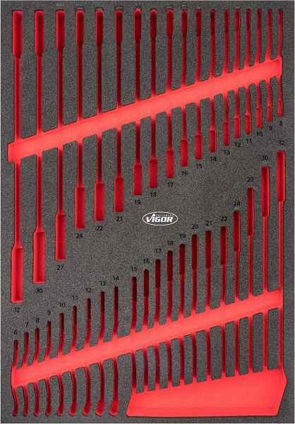 VIGOR 2-componenten zachtschuiminleg, afmetingen inzet / lademaat: L (563 x 393 x 35 mm), gebruik: V6807, V6807-L