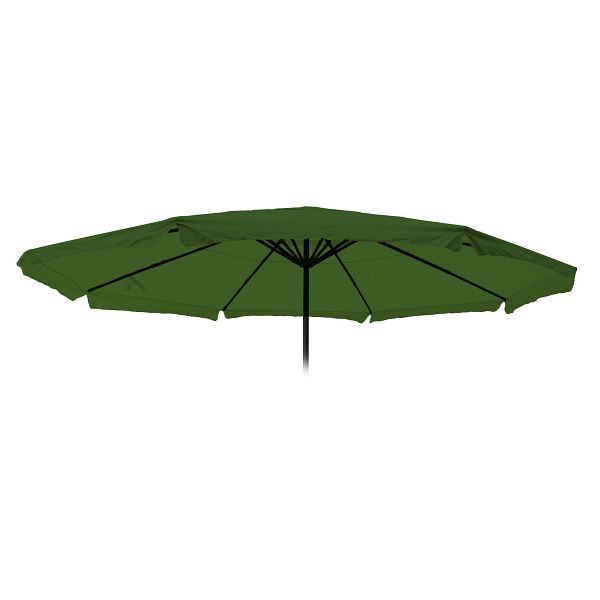 Mendler vervangende hoes voor parasol Meran Pro, horecamarkt parasol met volant Ø 5m, polyester, groen, 76814