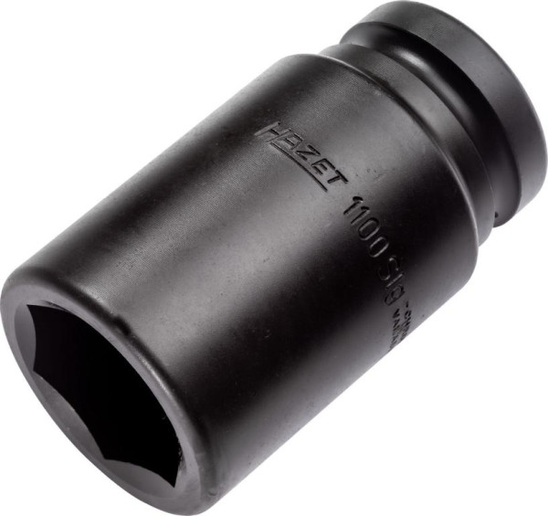 Hazet impact, machine schroevendraaierdop, zeskant, hol vierkant 25 mm, buiten zeskant profiel, 41 mm, lange versie, 1100SLG-41