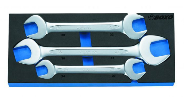 Boxo dubbele steeksleutelset, 3 stuks, VE: 10 stuks, BX067A