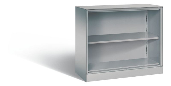 C+P bureauplank Asisto, H915xB1000xD435mm, kleur: wit aluminium, 2 niveaus, 140052-000 S10039