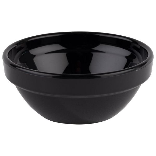 APS schaal -FRIENDLY BOWL- Ø 6 cm, hoogte: 2,5 cm, 20 ml PET, zwart, verpakking van 12, 79017