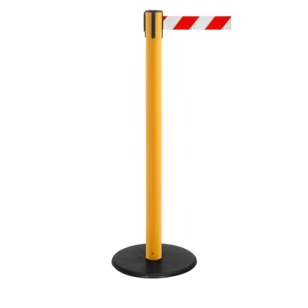 Stein HGS HGS personengeleidingssysteem -P-Line Famous Safety-, geel, rood/wit diagonaal (gearceerd), met veiligheidsslot (zelfontgrendelend), riemlengte: 4 m, 15165-0303