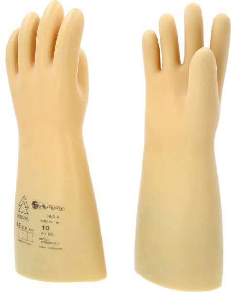KS Tools Elektriciensbeschermhandschoen met beschermende isolatie, maat 10, klasse 4, wit, 117.0063