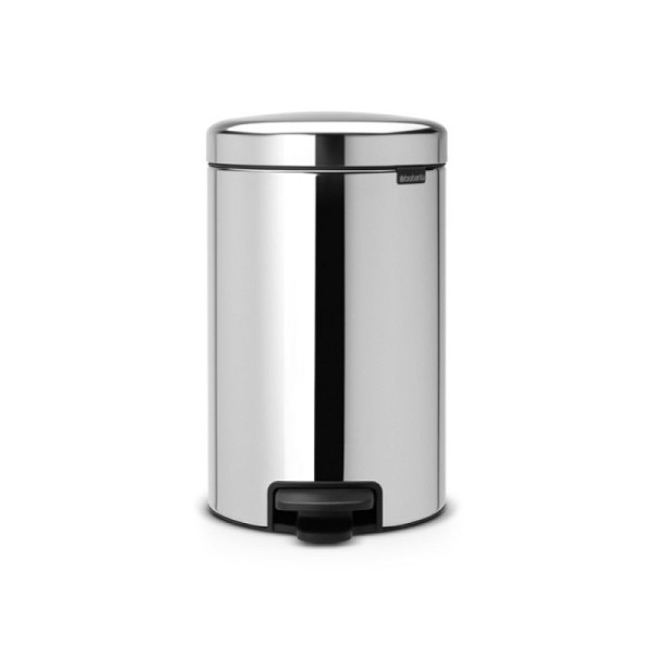 Stein HGS HGS afvalbak -Iconic Step- Brabantia, mat zwart, kunststof binnenbak, inhoud: 12 liter, 36479