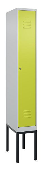 C+P luierkluis Classic PLUS met middenwand, frame, 2120x300x500mm, 7035/0024, cilinderslot, 0800307-10F S10025