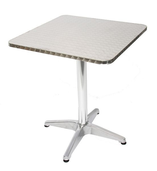 Mendler aluminium bistrotafel tuintafel M28, rechthoekig, 60cm, 11356