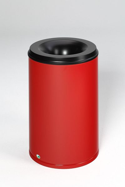 Papiermand VAR, brandveilig, 110 L, bluskop zwart, rood, 3180