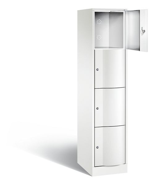 C+P lockerkast Resisto, H1950xB396xD540mm, kleur: verkeerswit, 8470-172 S10052