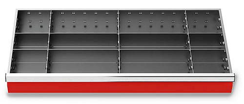 Bedrunka + Hirth lade-inzet T500 R 36-16, voor paneelhoogte 100 mm, 11-delig, 198-142-100
