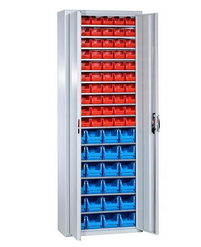 DENIOS opbergkast met 84 opbergbakken pro-line A, 700 x 300 x 1980 mm, 265-182