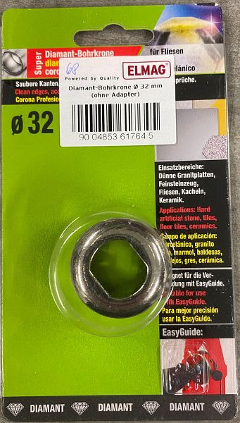 ELMAG diamantboor Ø 32 mm (zonder adapter), 61764