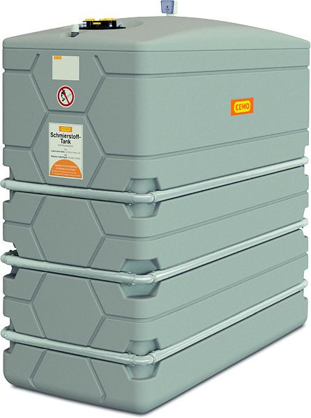 Cemo CUBE professionele tank 2000 l Slimline scharnierdeksel met opvangbak, 11665
