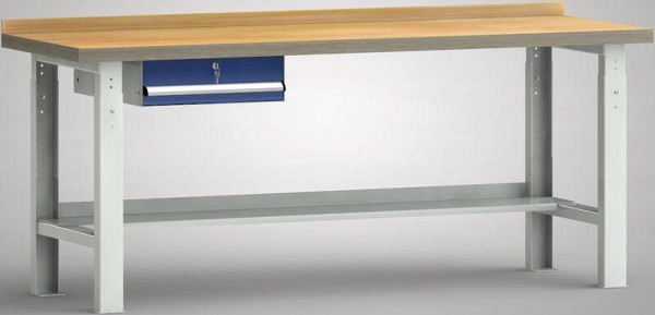 KLW standaard werkbank - 2000 x 700 mm L x D, hoogteverstelling: 740 - 1040 mm, WS513V-2000M40-E7001