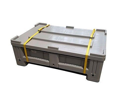 Cemo batterij-inzamelcontainer van PE 195 l UN-goedkeuring, 120 x 80 x 40 cm, 11202