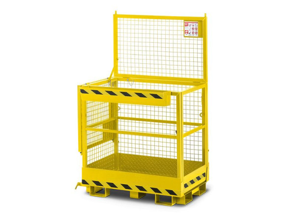 RR Industrietechnik Arbeitskorb, RAK-Duo, RAL 1023 verkehrsgelb, 100802521