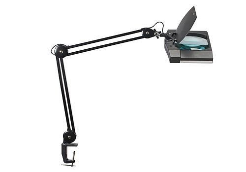 MAUL LED-loeplamp Delmos, met klemvoet, zwart, 245573
