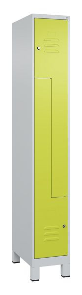 C+P Z-Spind Classic PLUS, C Z-Spind, Classic PLUS, voeten, 2 compartimenten, 1950x300x500mm, 7035/0024, cilindersloten, 080013-102 S10025