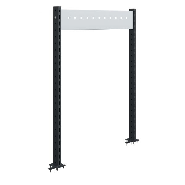 SOFAME 2 steunkolommen H1200 mm met 1 dwarsbalk B 1300 mm, antracietgrijs RAL 7016, W010080111GA