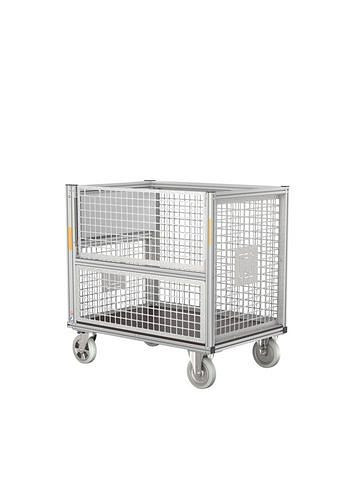 DENIOS rolcontainer met hoge gaasbak, 305157