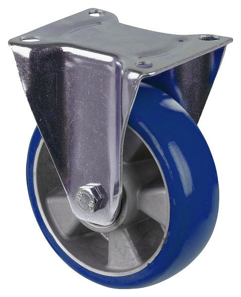 BS Rollen transportwiel bokwiel, polyurethaan wiel 83 Shore, aluminium velgplaat, kogellager, diameter: 160 mm, L410.B92.160