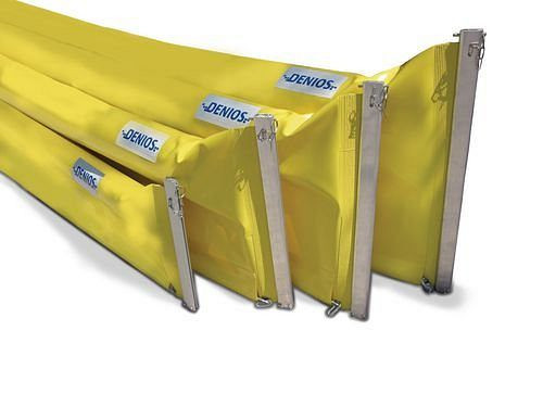 DENIOS oliebarrière ECOLINE 500, 15 m, voor rivieren en open water, vrijboord 200 mm, duikdiepte 300 mm, 215-804