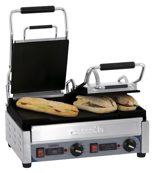 Casselin Panini Grill 2-Way - Premium - Glad / Glad met timer, CGP2LLPT