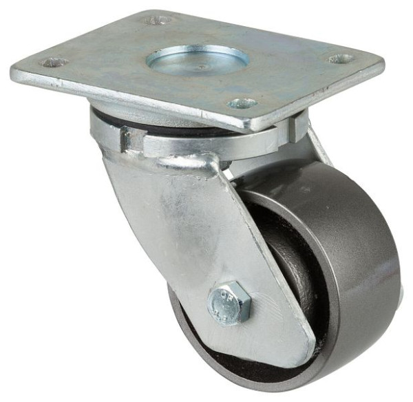 BS Rollen Zwaarlastwiel, wielbreedte 50 mm, wiel-Ø 100 mm, draagvermogen 450 kg, gegoten loopvlak, gegoten wiellichaam, kogellagers, RR100.C81.101