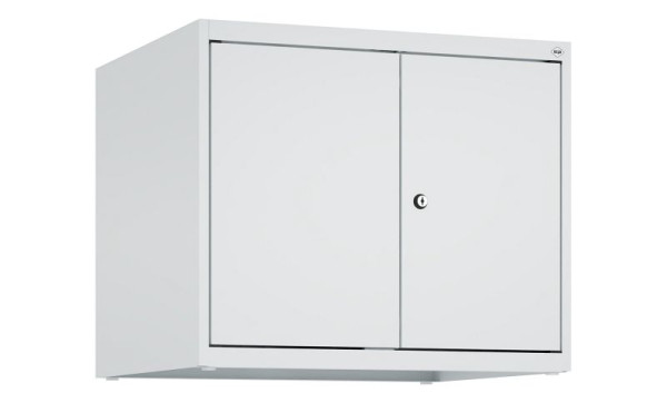 C+P Schrankaufsatz Classic PLUS, C Aufsatzschrank Classic PLUS, 2 Abteile, 500x600x500mm, 7035/7035, Zylinderschloss, 080092-20 S10024