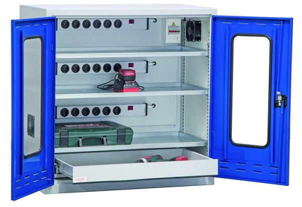 KLW accu-oplaadkast, 1000 x 1000 x 490 mm, 7FN-NH1000FD-AKK3XRB