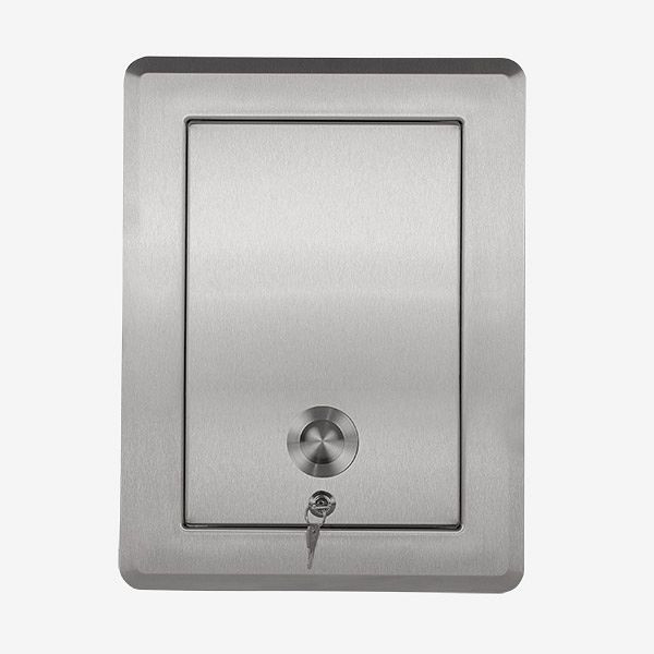 HKW insteekdeur SWING, RVS, 9017