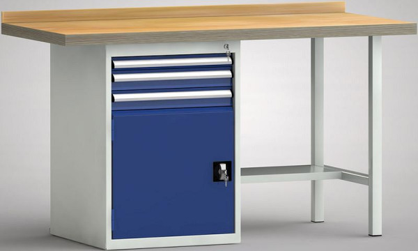 KLW standaard werkbank - 1500 x 700 x 840 mm L x D x H, WS184N-1500M40-E7024