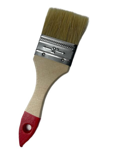 VaGo-Tools Verniskwast, glazuur, schilderskwast, platte kwast, Chinees varkenshaar, 50mm, VE: 12 stuks, 190-020-12_vx