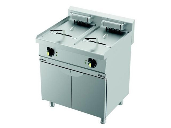 gel-o-mat Elektrische Fritteuse 18,0 Kw, GO Cook 700, 2 Becken a 23 Liter, FCS8070E